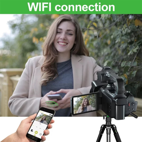 Full 6K Camcorder 64MP Youtuber Professional Digital Video Camera Streaming Auto Focus Photography Vlog Recorder 4" Touch Screen - Image 3