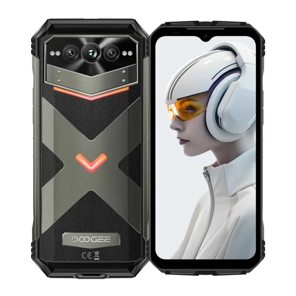 DOOGEE V Max Plus 5G Rugged Smartphone 36GB(16+20) 512GB 200MP AI Camera 22000mAh 33W 6.58" 120Hz Android 14 NFC Global Version