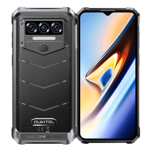 Oukitel WP38 Rugged Smartphone 10600mAh 6.52" HD+ Display 6GB 128GB MediaTek MT8788 Octa Core 13MP Camera NFC 4G Android 13