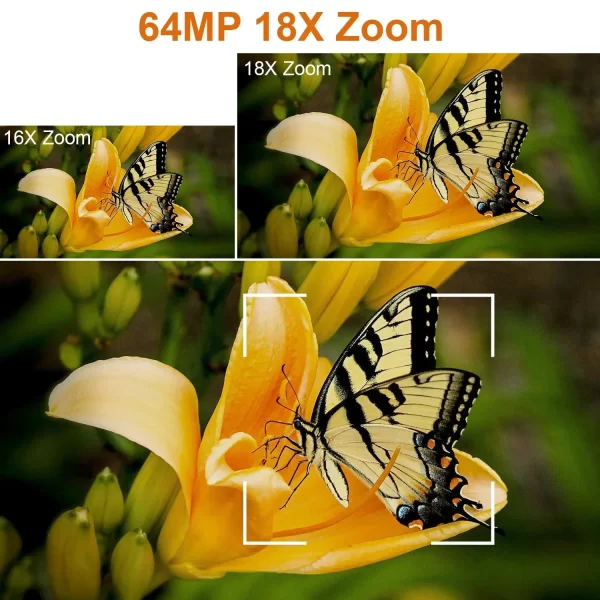 6K Professional Video Camera for Photography 18X Digital Zoom Night Vision Vlogging Camera 64MP WiFi Livestream Webcam Camcorder - Image 4