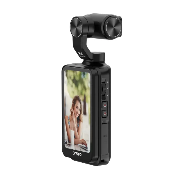 Ordro M5 Vlog Action Pocket Camera 5K 3-Axis Anti-shake Digital Video Camcorder 3.5" Screen Face Tracking IR Night Vison - Image 2