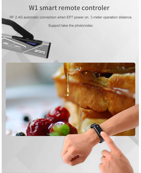 Ordro EP7 Digital Camera Head Wearable Vlog Camcorder 4K 60FPS with Remote Control for YouTube Videos - Image 5