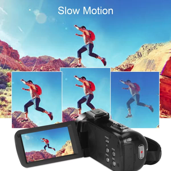 Full 4K Youtube Camcorder Auto Focus Streaming WIFI Web Cameras Outdoor Fill Light Video Recorder Vlog 48MP Digital Photo Camera - Image 3