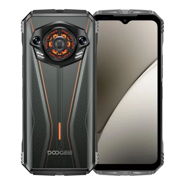 DOOGEE S Punk Pro Rugged Smartphone 8GB+512GB Android 14 10800mAh LED Light Effect 6.6" 90Hz Display 33W 50MP Camera 4G NFC