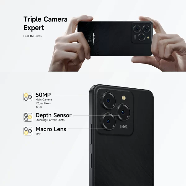Ulefone Note 20 Pro Smartphone 50MP Camera 6000mAh Battery 4GB+128GB/ 256GB Unisoc T606 6.75" 90Hz 4G Android 14 Mobile Phone - Image 5