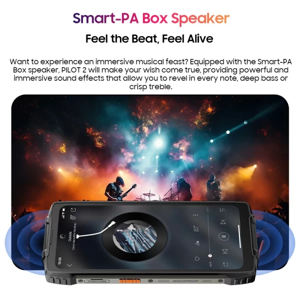 Blackview OSCAL PILOT 2 Rugged Smartphone Helio G99 6.5'' 120Hz 8GB 256GB Mobile Phone with Dual LED Flashlights 8800mAh 45W NFC - Image 4