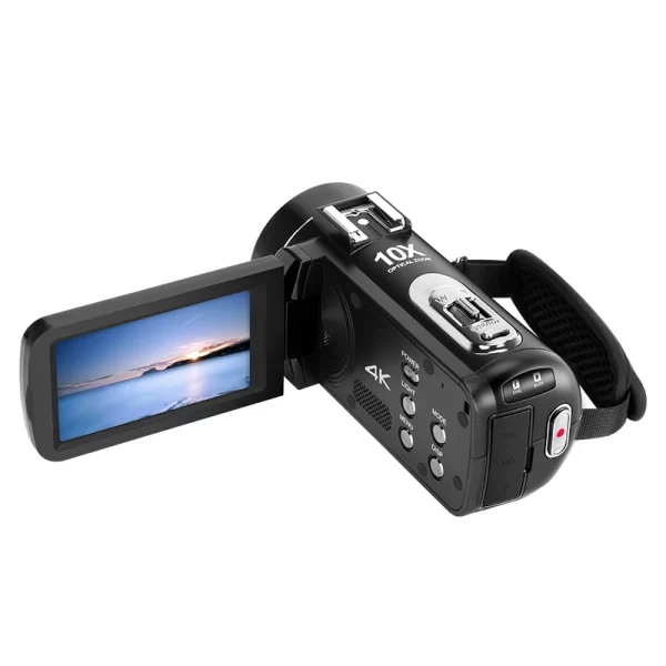 ORDRO Z88 4K Digital Video Camera Camcorder 10X Optical Zoom Vlog Filming Cameras, Vintage Red Black - Image 4