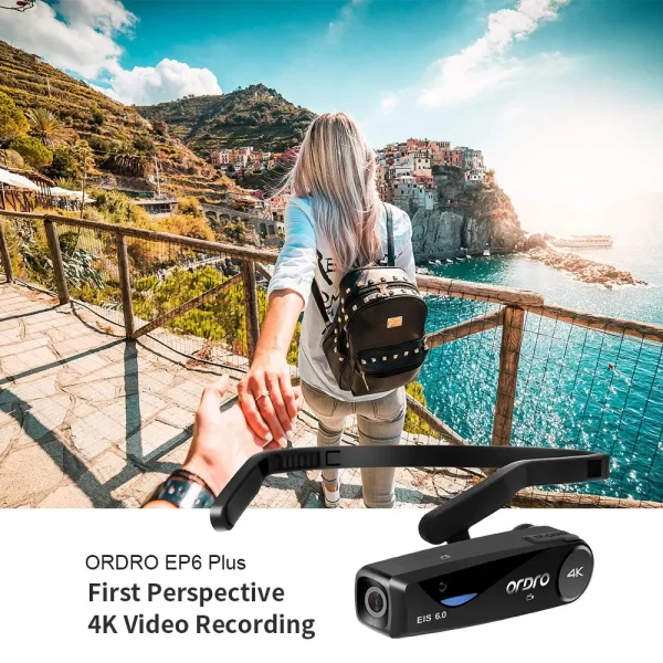 Camcorder 4K Vlog Camera for YouTube Videos Shooting, Ordro EP6 PLUS POV WiFi Digital Cameras Head Wearable Blogger Recorder - Image 3