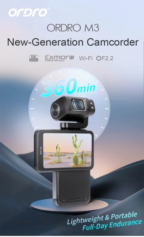 Camcorder Digital Video Camera 5K 30FPS 4K 60FPS Filmadora Camara Ordro M3 New Release Pocket Cam for YouTube Vlog Videos - Image 6