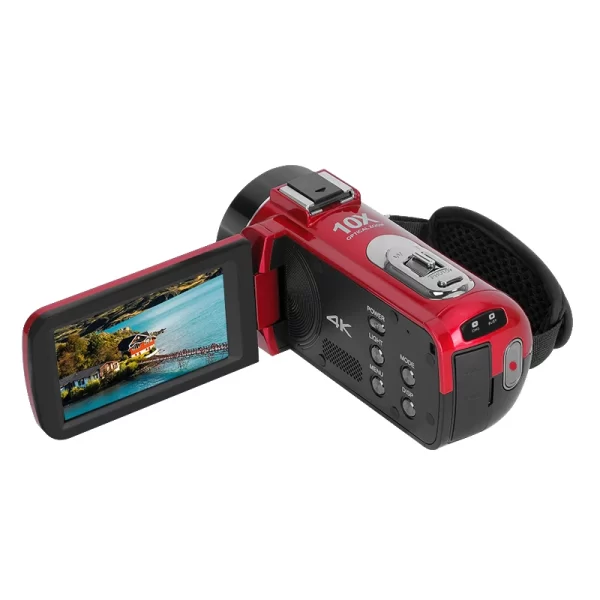 Ordro Live Streaming Digital Camera Camcorder 4K 10X Optical Zoom Home use for YouTube Vlog Videos Recorders Retro Red 2024 New - Image 5