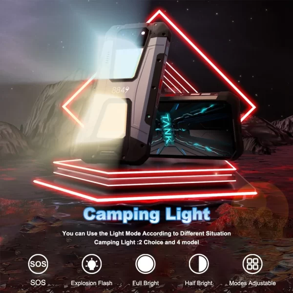 Unihertz 8849 Tank 2 Laser Projector Rugged Phone Android 13 Mobile 12+256GB 6.79" FHD+ Display 108MP Night Vision Cam 15500mAh - Image 3