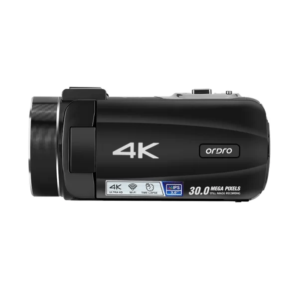 ORDRO Z88 4K Digital Video Camera Camcorder 10X Optical Zoom Vlog Filming Cameras, Vintage Red Black - Image 2