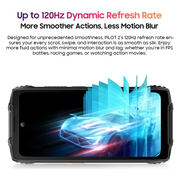 Blackview OSCAL PILOT 2 Rugged Smartphone Helio G99 6.5'' 120Hz 8GB 256GB Mobile Phone with Dual LED Flashlights 8800mAh 45W NFC - Image 3